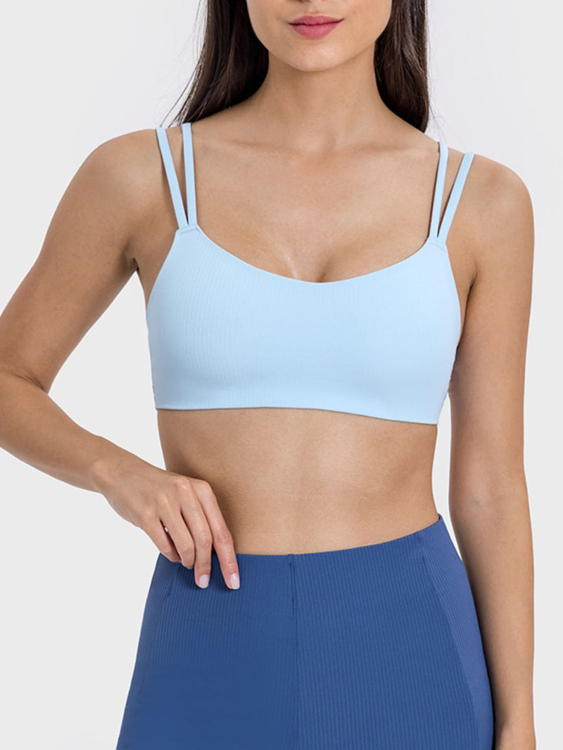 Julia Scoop Neck Double Strap Active Cami