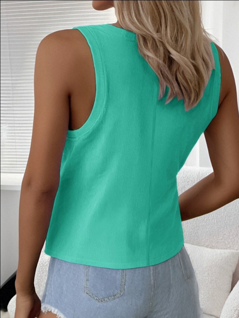 Alexandria Solid Scoop Neck Tank