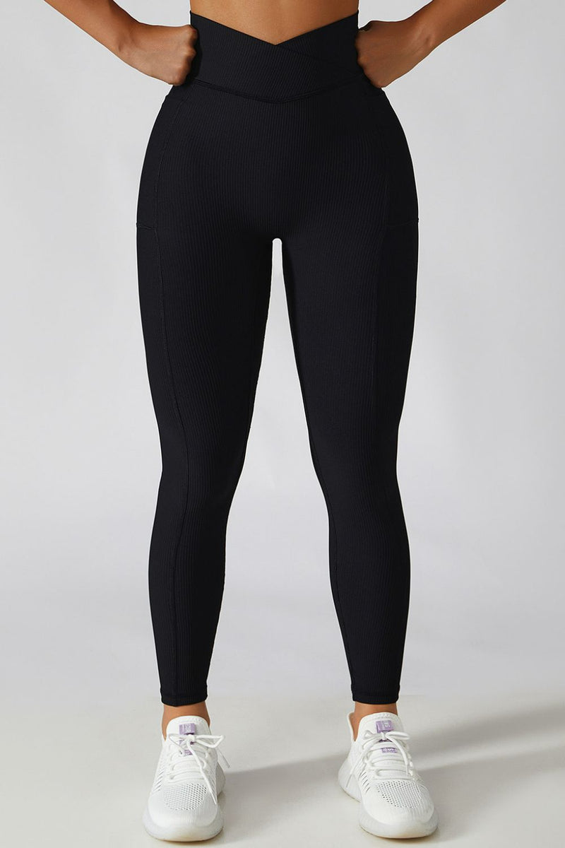 Frankie Basic Bae Crossover Waist Active Leggings