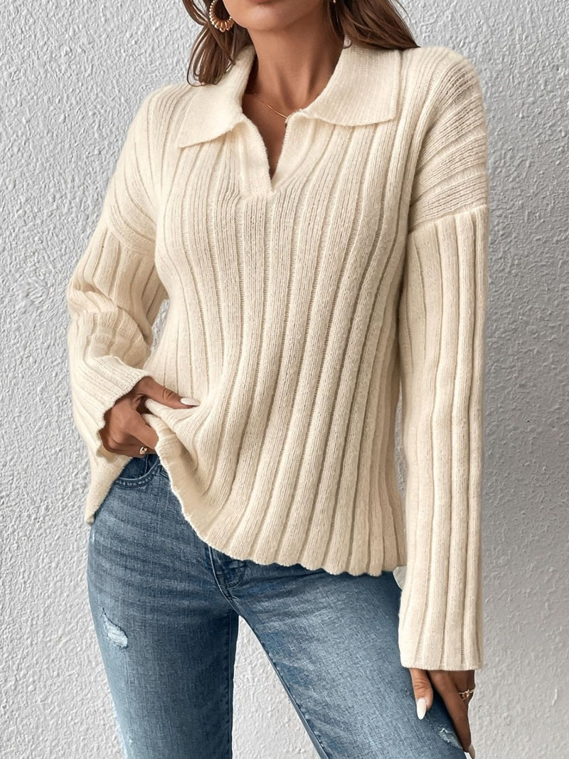 Jamie Collar Long Sleeve Sweater