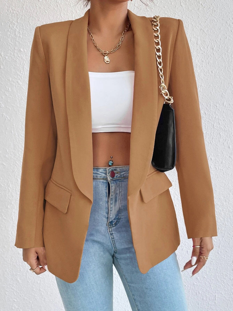 Chloe Shawl Collar Long Sleeve Blazer