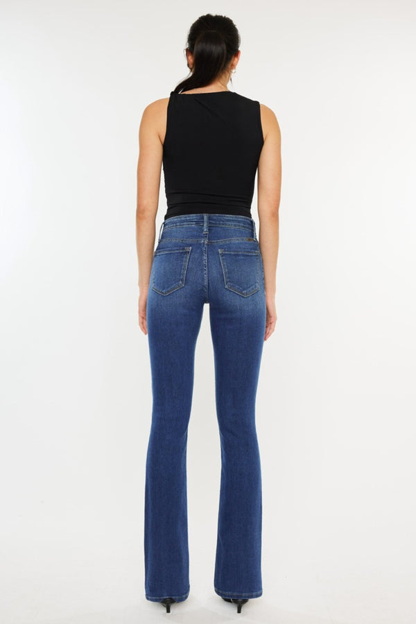 Carrie Kancan High Rise Slim Bootcut Jeans