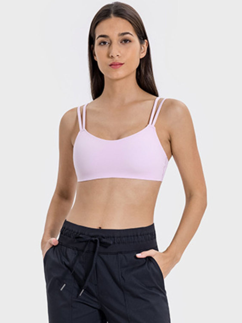 Julia Scoop Neck Double Strap Active Cami