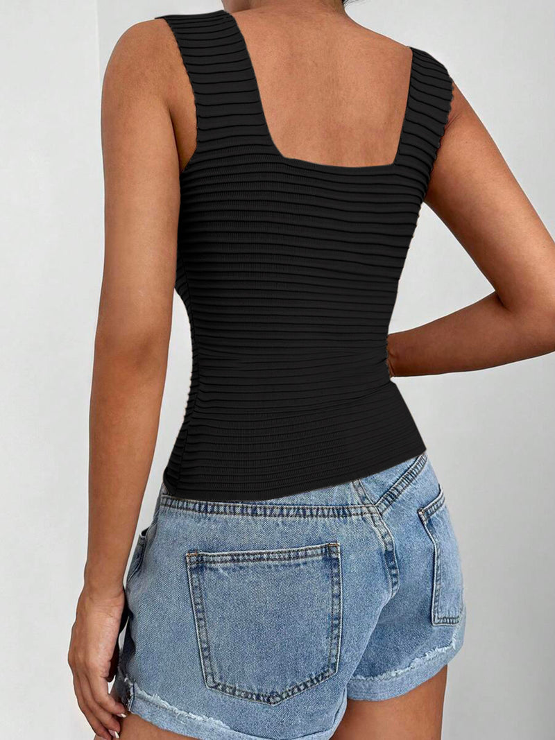 Serena Square Neck Wide Strap Tank