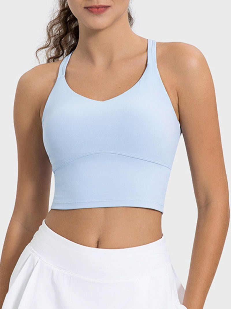 Piper Crisscross Round Neck Active Tank