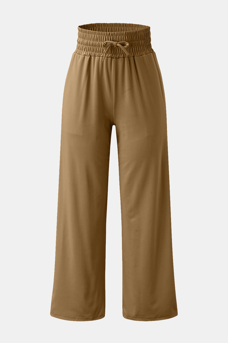 Jameson Full Size Drawstring High Waist Wide Leg Pants