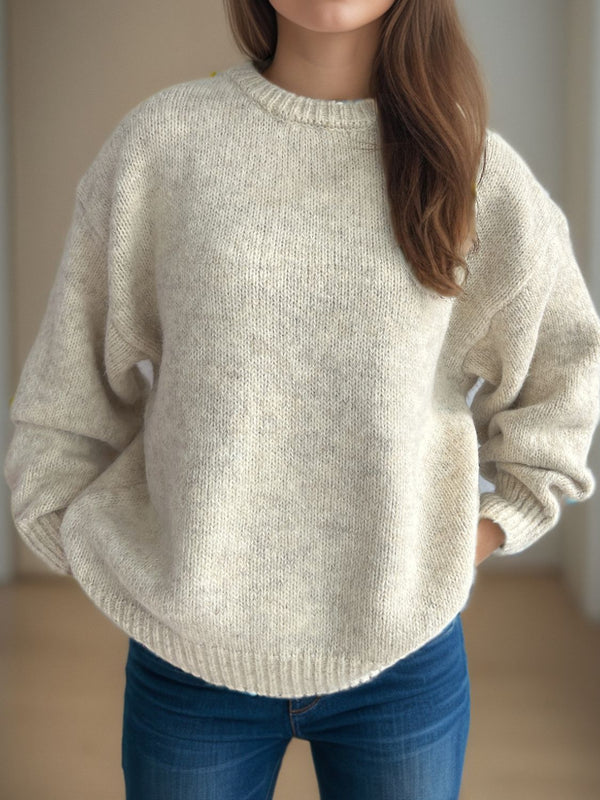 Lilah Round Neck Long Sleeve Sweater