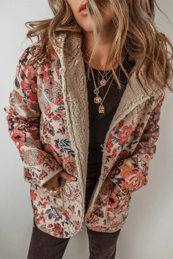 Ever Printed Long Sleeve Hooded Jacket