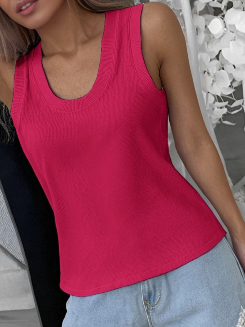 Alexandria Solid Scoop Neck Tank