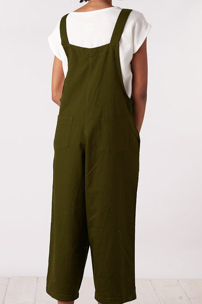 Ford Full Size Square Neck Wide Strap Jumpsuit