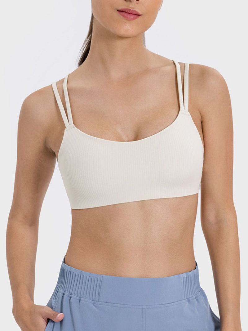 Julia Scoop Neck Double Strap Active Cami