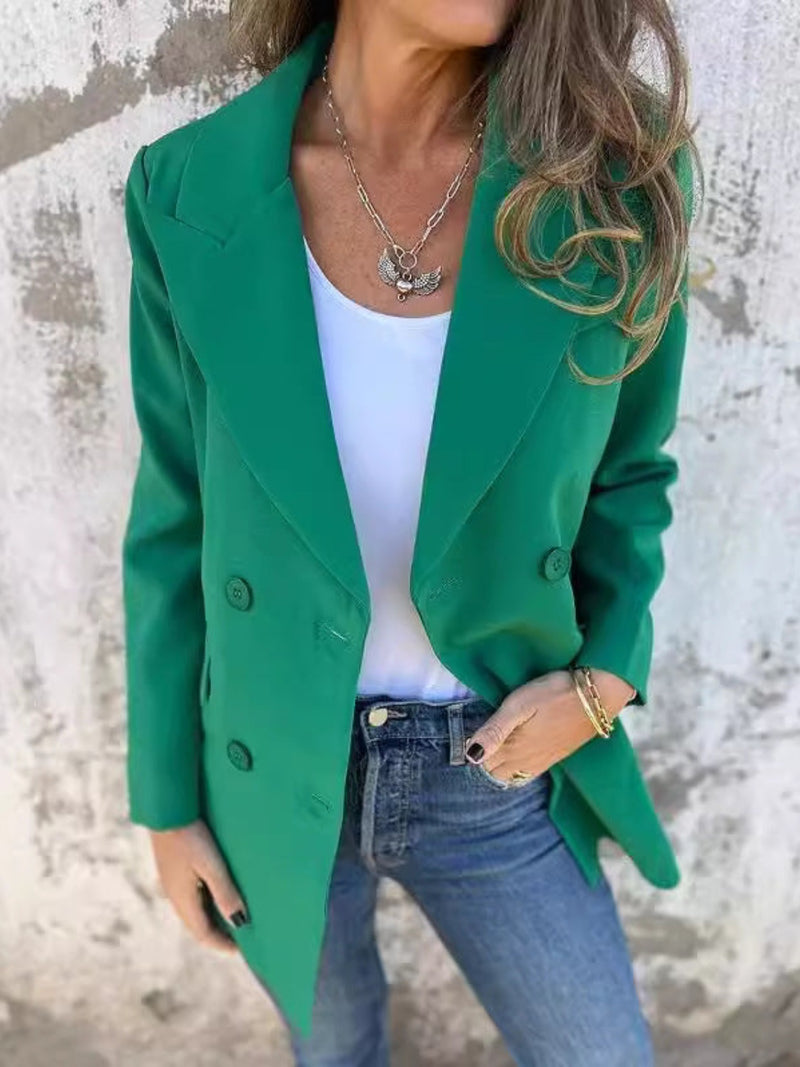 Kathleen Full Size Collared Neck Long Sleeve Blazer