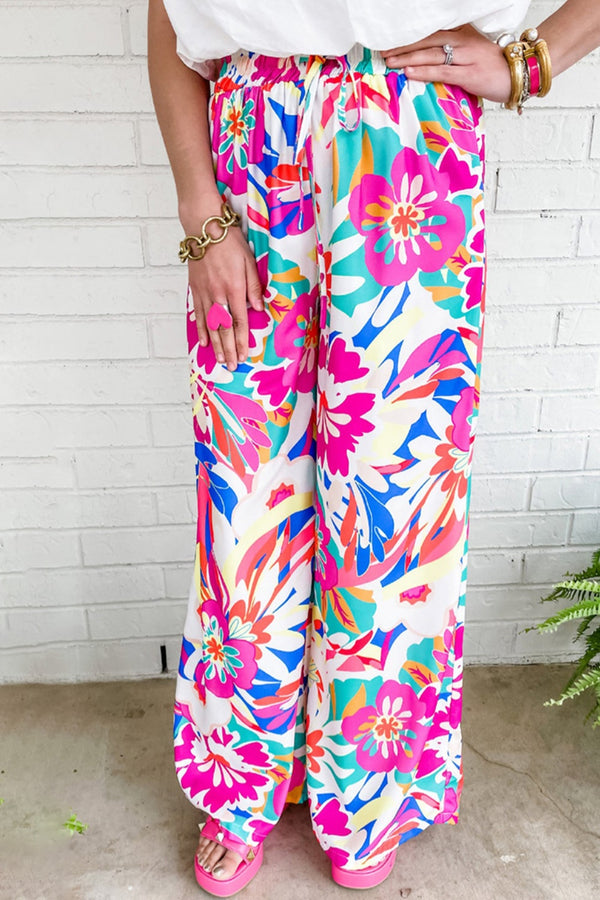 Brendell Printed Wide Leg Pants