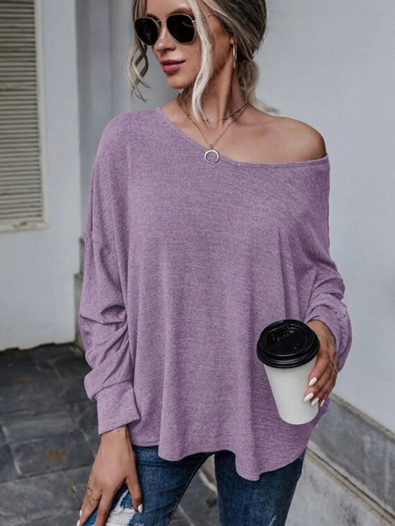 Charlie Full Size Double Tie Drop Shoulder Long Sleeve T-Shirt