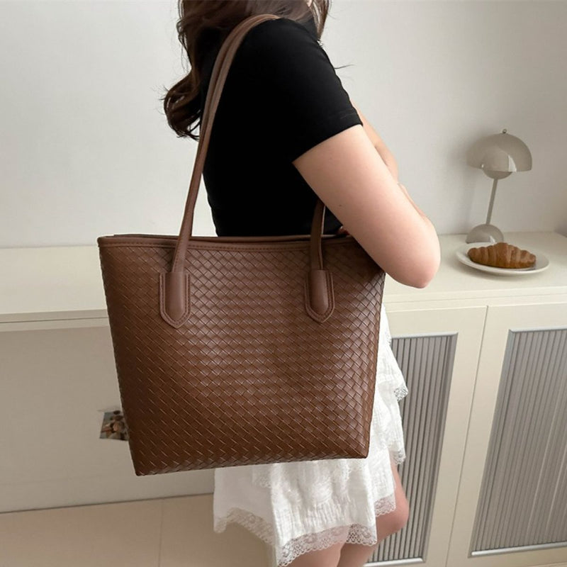 Tracy Textured PU Leather Handbag