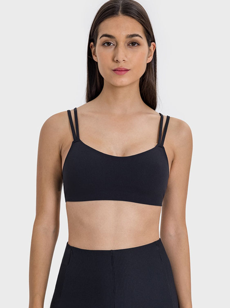 Julia Scoop Neck Double Strap Active Cami