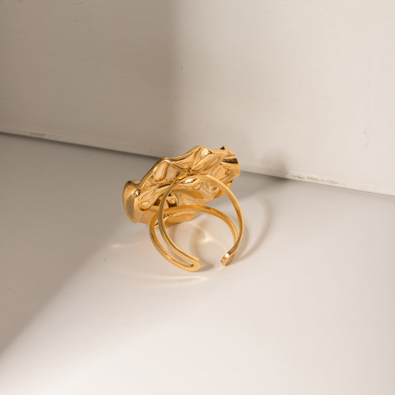 Karter 18K Gold-Plated Irregular Open Ring