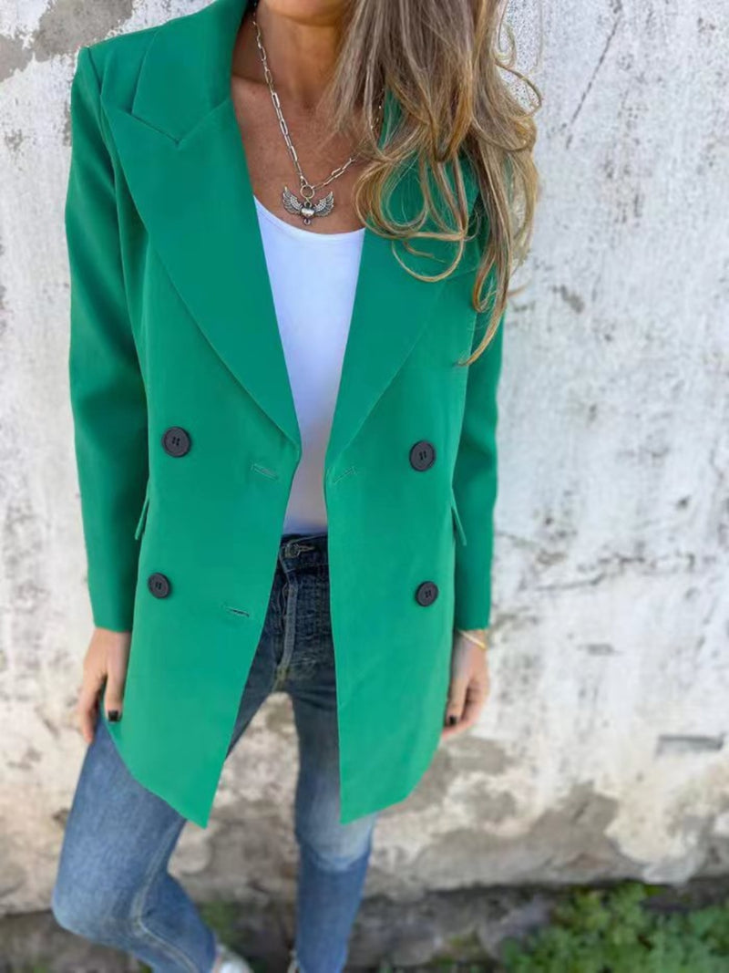 Kathleen Full Size Collared Neck Long Sleeve Blazer