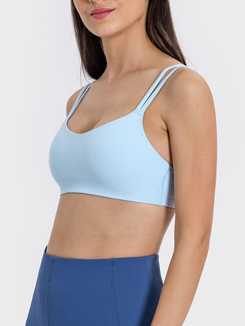 Julia Scoop Neck Double Strap Active Cami