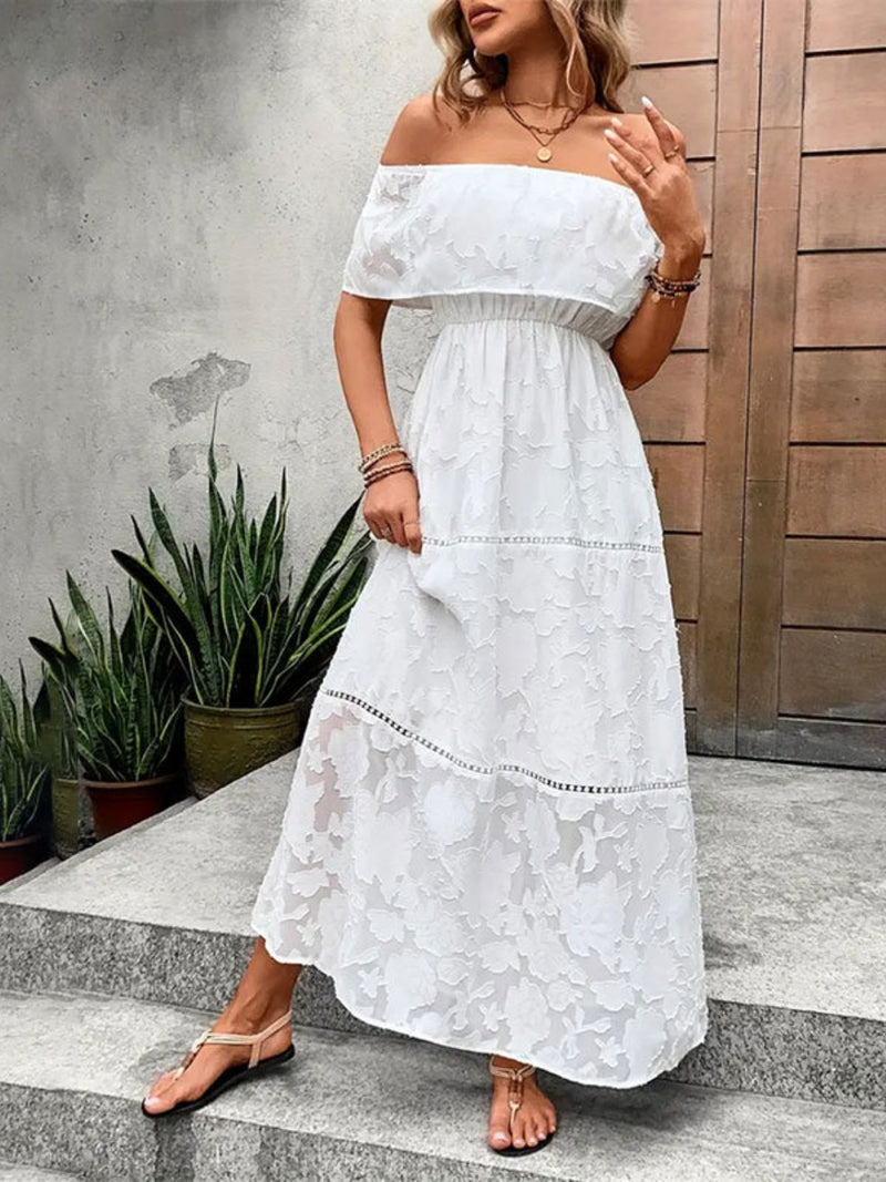 Hadlee Off-Shoulder Short Sleeve Maxi Dress