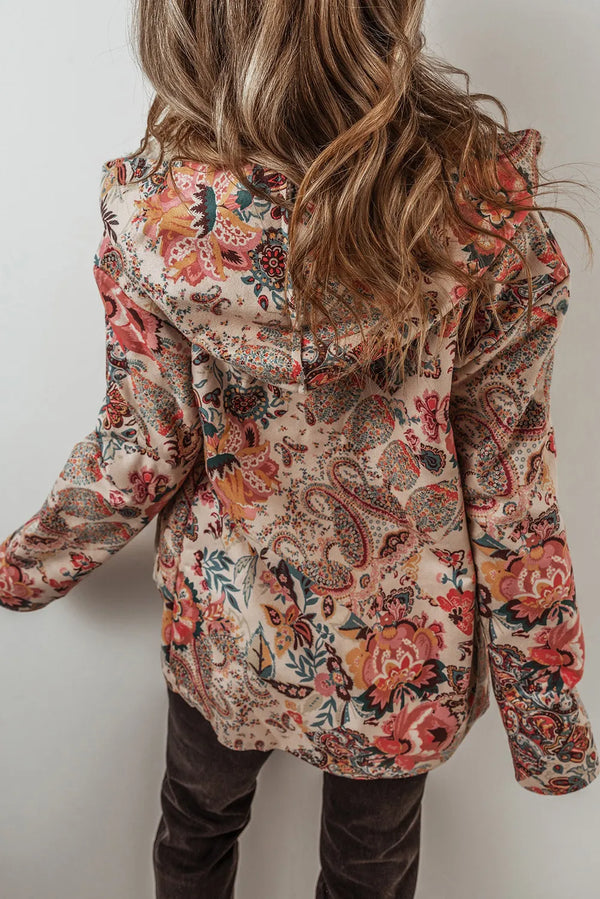 Ever Printed Long Sleeve Hooded Jacket