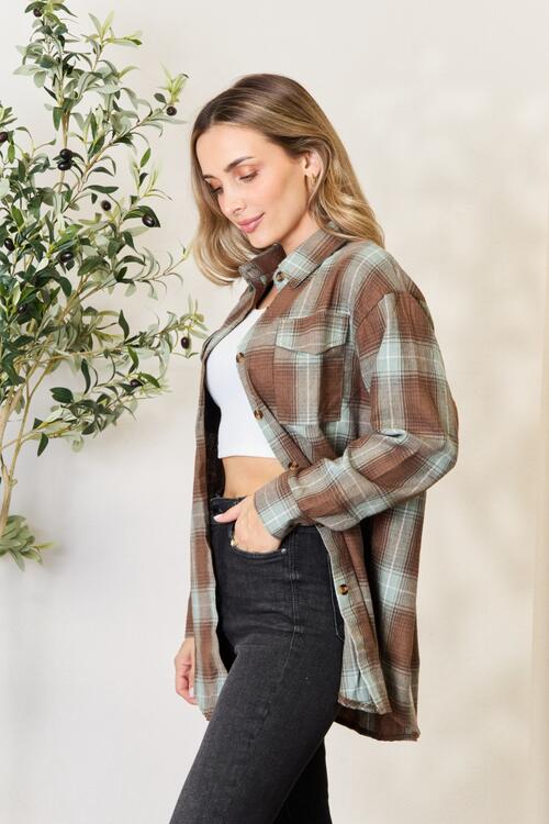 Nico Plaid Dropped Shoulder Shirt