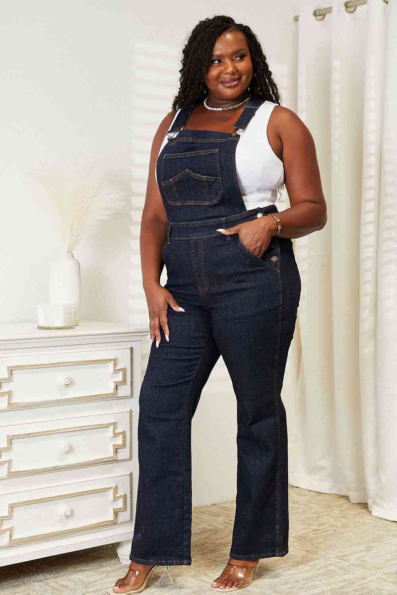 Bobbie Full Size High Waist Classic Denim Overalls