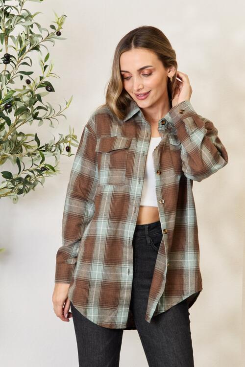 Nico Plaid Dropped Shoulder Shirt