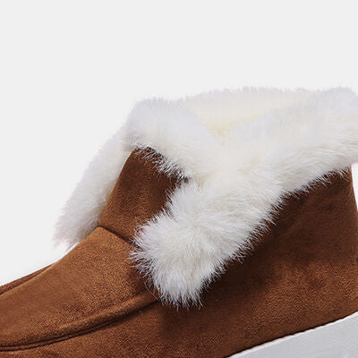 Milan Furry Suede Snow Boots