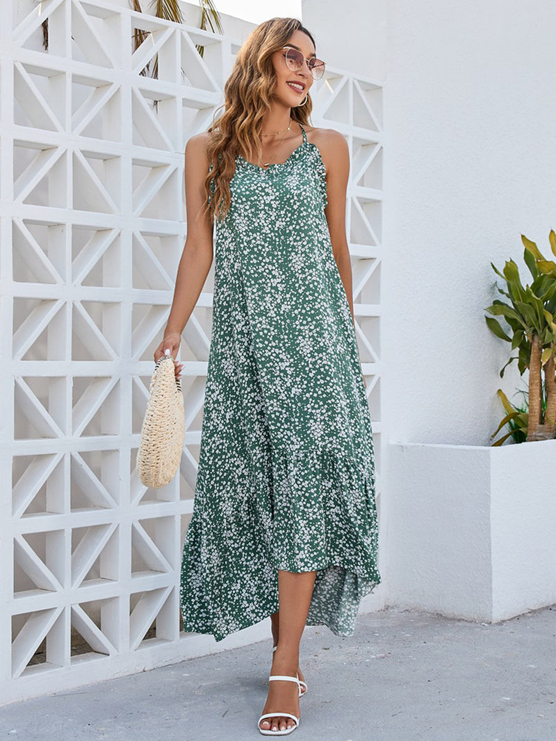 Desi Ditsy Floral Scoop Neck Midi Cami Dress