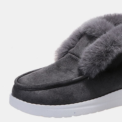 Milan Furry Suede Snow Boots