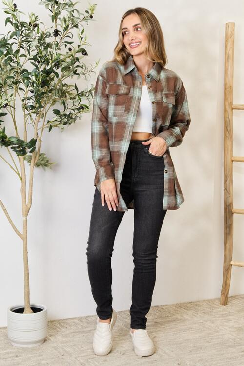 Nico Plaid Dropped Shoulder Shirt