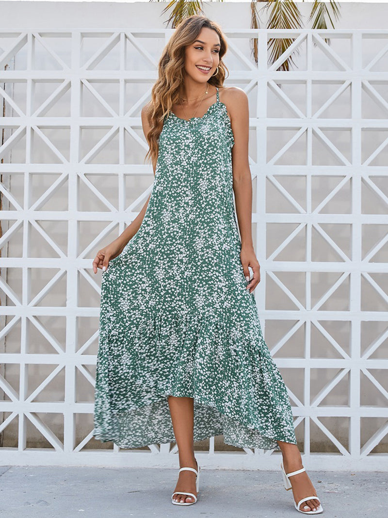 Desi Ditsy Floral Scoop Neck Midi Cami Dress