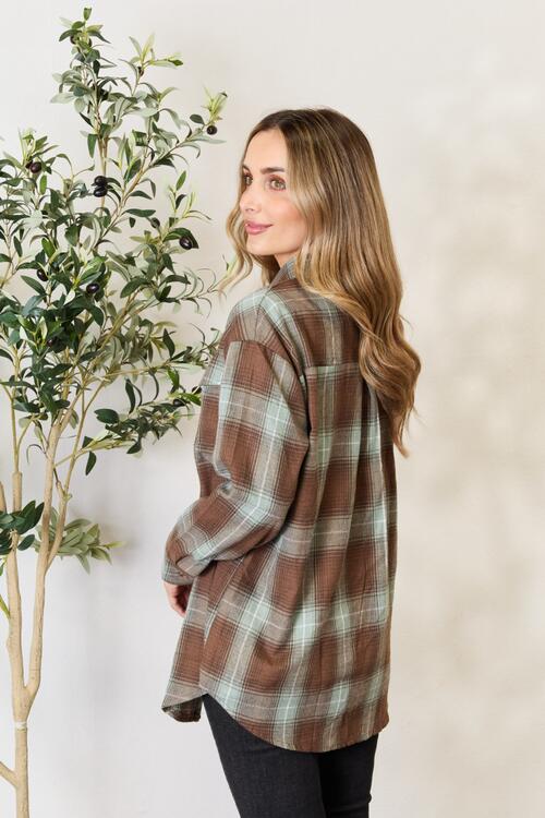 Nico Plaid Dropped Shoulder Shirt