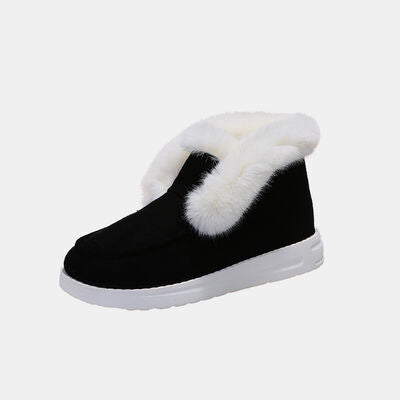 Milan Furry Suede Snow Boots