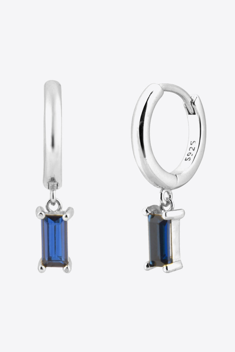 Adele Zircon Huggie Drop Earrings